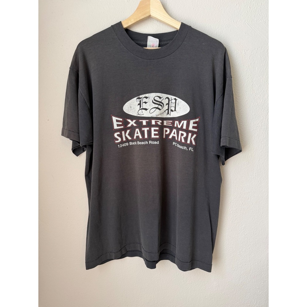 Vintage 90s ESP Extreme Skate Park PCB Florida T-Shirt XL Black